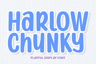 Harlow Chunky Font Design Projects & Examples