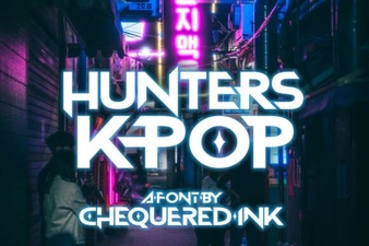 Hunters Font: Creative K-Pop Design Projects