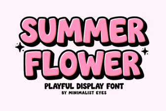 Crafting with Summer Flower Typography