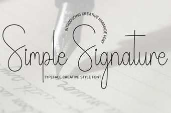 Signature Fonts for Clean, Creative Design Projects
