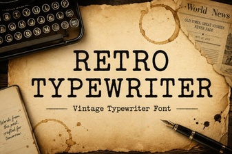 Creative Projects with Retro Typewriter Fonts