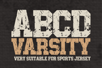 Abcd Varsity Font for Creative Design Projects